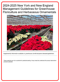 Front Cover of 2024-2025 Greenhouse Crops and Ornamentals Guidelines