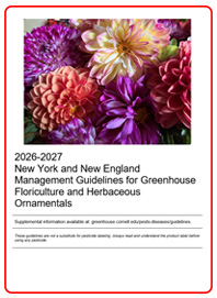 Front Cover of 2024-2025 Greenhouse Crops and Ornamentals Guidelines